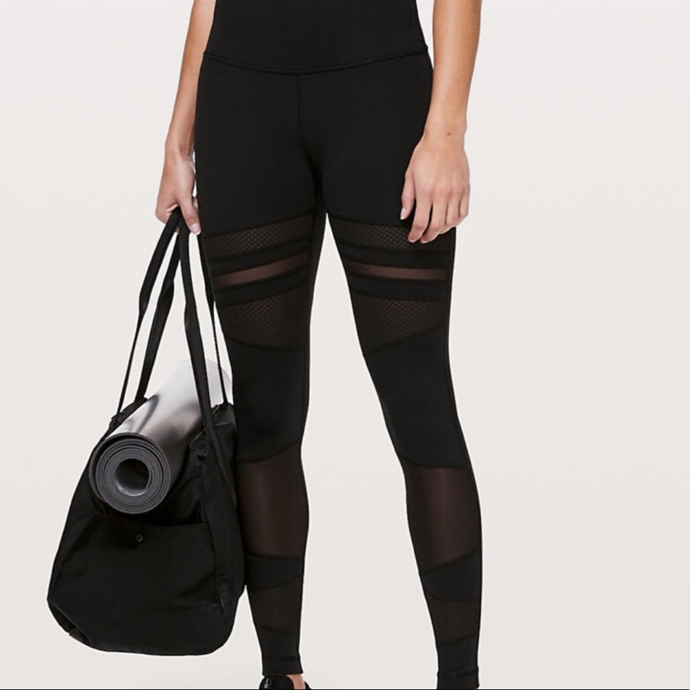 Lulu🍋 Full Length Wunder Unders Mix & Mesh